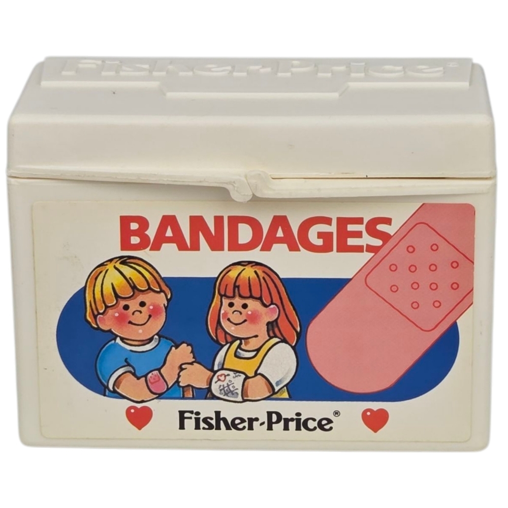 Fisher Price Medical Kit Bandages Box ONLY READ*** 1987